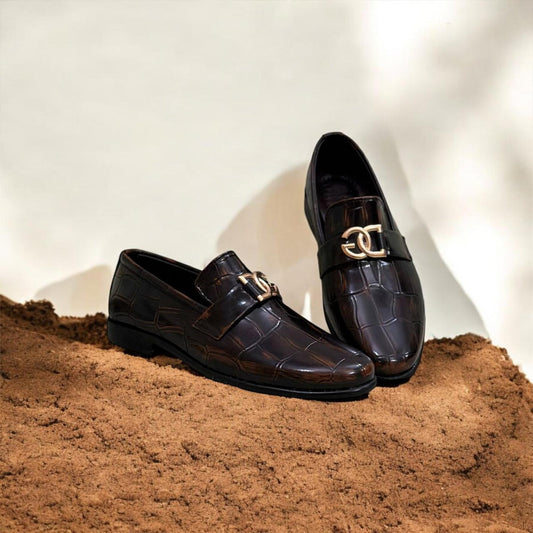 Classic Brown Leather DGLoafers