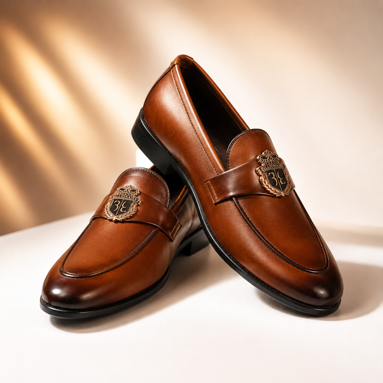 Classic Brown Leather Horsebit Loafers
