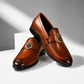 Classic Brown Leather Horsebit Loafers