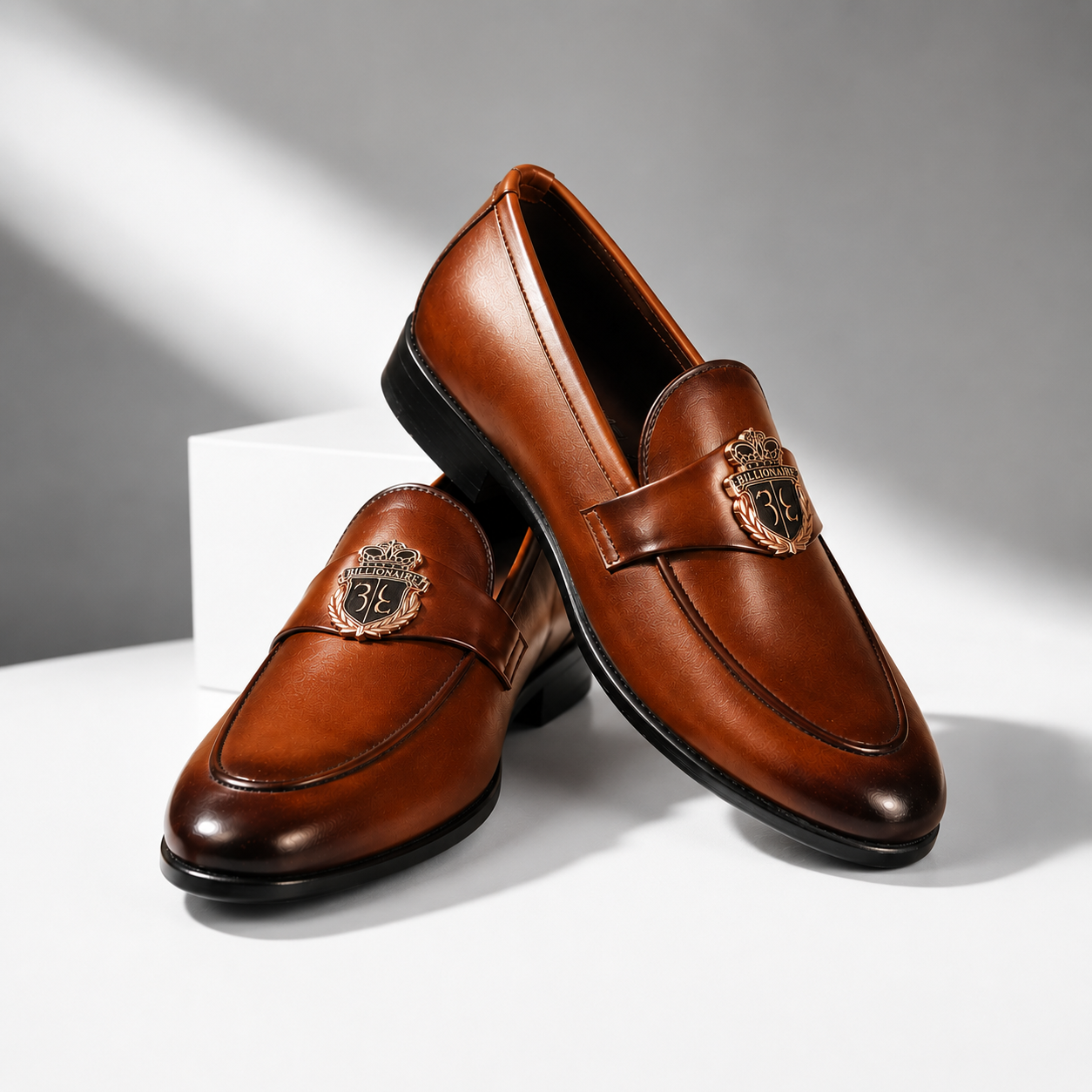 Classic Brown Leather Horsebit Loafers
