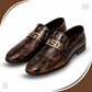 Imperial Croc Buckle Loafers – Antique Brown