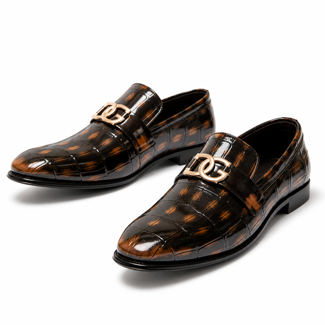Classic Brown Leather DGLoafers