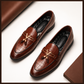 Royal Croc Tassel Loafers – Brown