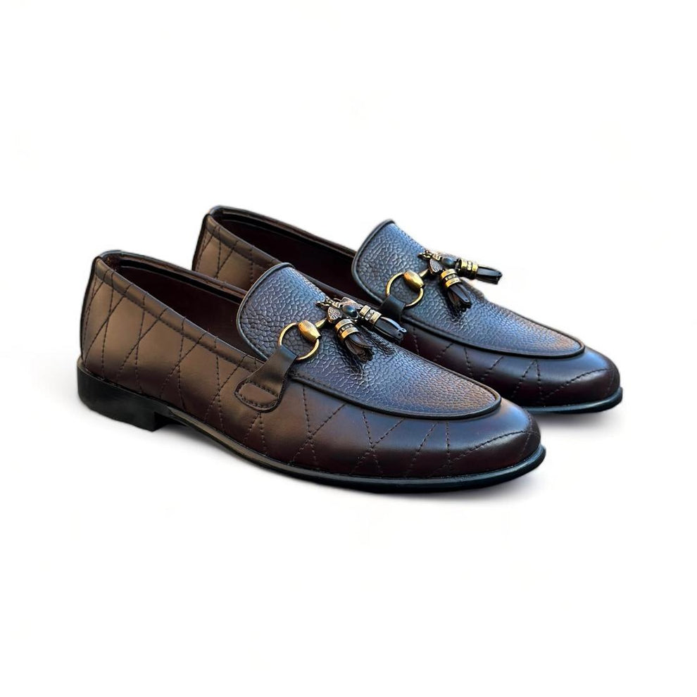 Classic Brown Leather Horsebit Loafers