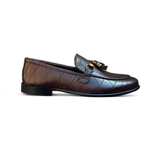 Classic Brown Leather Horsebit Loafers