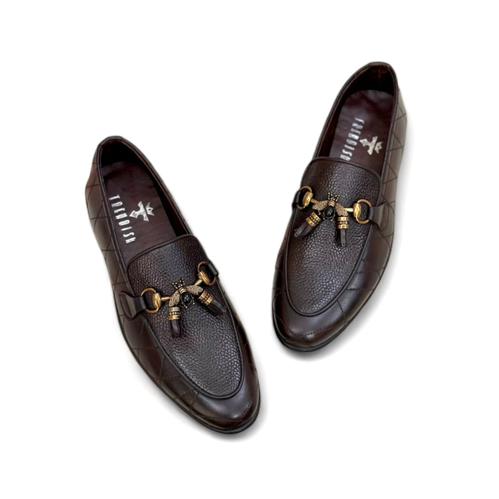 Classic Brown Leather Horsebit Loafers