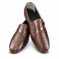 Heritage Woven Slip-On Loafers – Brown