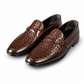 Heritage Woven Slip-On Loafers – Brown