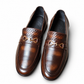 Regal Weave Horsebit Loafers – Dark Brown