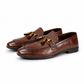 Classic Brown Leather Horsebit Loafers